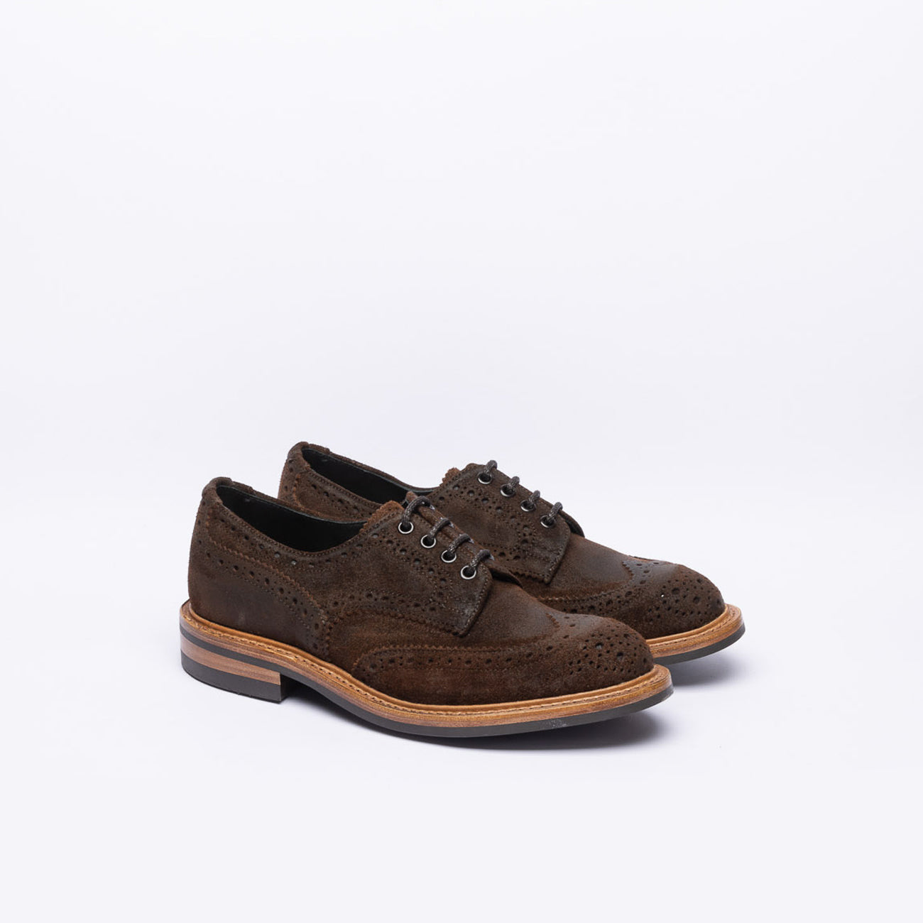 Derby Tricker s Bourton in pelle rovesciata cerata ridge suola dainite 6